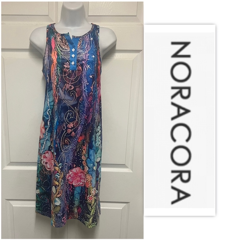 NoraCora Sleeveless Abstract Shift Dress